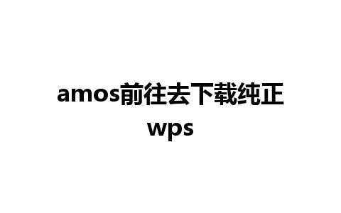 amos前往去下载纯正wps